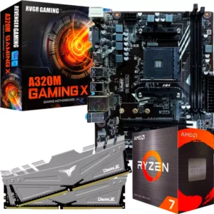 Kit Upgrade Gamer Ryzen 7 1700 A320M M.2 com 32GB DDR4